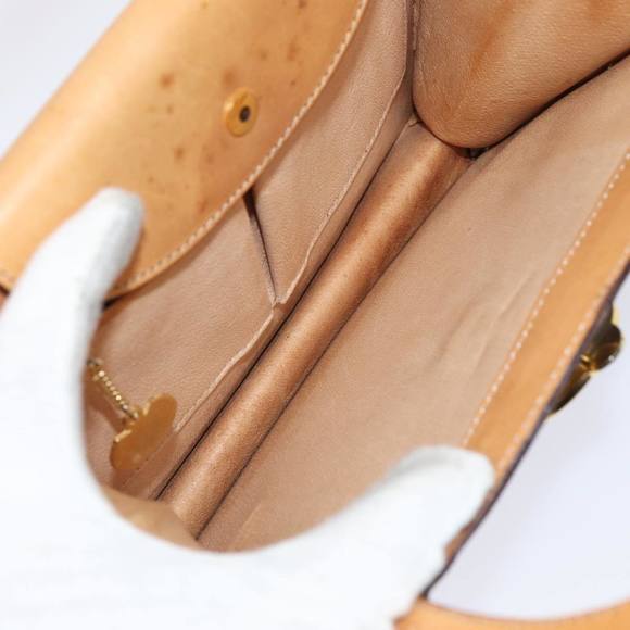 CELINE Macadam Canvas Hand Bag PVC Leather Brown Auth 82864 - Picture 11 of 16